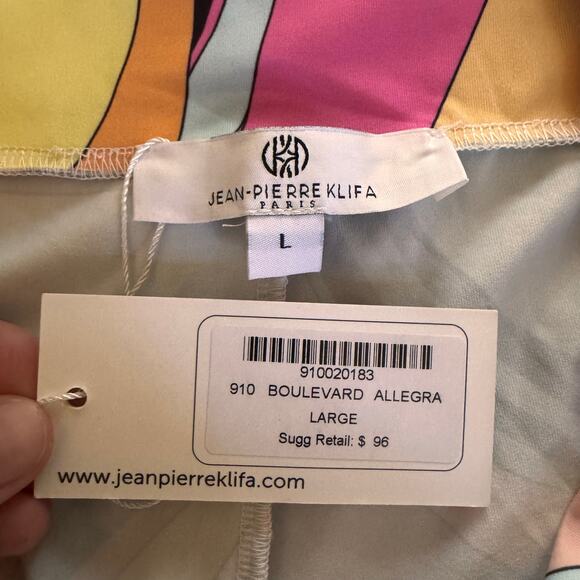 NWT Jean Pierre Klifa Boulevard Allegra Wide Leg Pant Retro Resortwear Size L - Picture 6 of 7